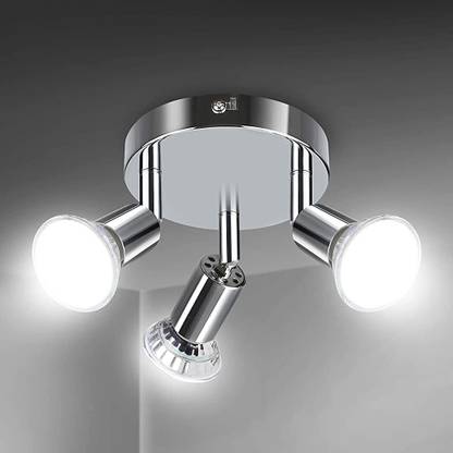 ELEPHANTBOAT Rotatable LED Ceiling Spot Light, 3 Way Rotatable Round (4W, 400LM, 6000K White) Ceiling Light Ceiling Lamp