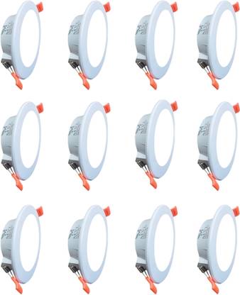 MVL MVL Maxa 10-Watts Round Led Panel Conceal Down Pack of 12 Ceiling Light Ceiling Lamp