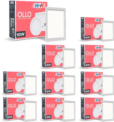 ELLEYS Hi-Fi OLLO _Ultra-Thin Rim 10W Square LED Panel Light for Ceiling ( 10 Pcs ) Ceiling Light Ceiling Lamp