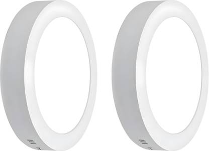 MVL 12 Watt Decorative LED Round Surface Panel Light Pack Of 2 Ceiling Light Ceiling Lamp