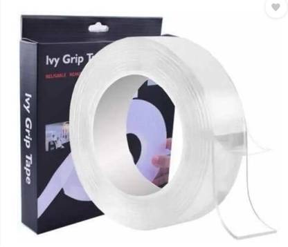Primo Cleats Double Sided Heavy Duty Silicon Tape Multipurpose Removable Traceless Mounting Adhesive Tape Washable Reusable Strong Sticky Tape_3 Meter Magic Tape (Manual)