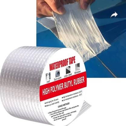 Zmoly High Polymer Butyal Rubber Suitable for Roof Leak, surface Crack, Window Sill Gap, Boat Sealing, Tank Leak Waterproof tape (Manual)