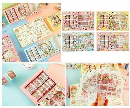 WONDER CREATURES 10 cm 10*10 WASHI TAP Self Adhesive Sticker