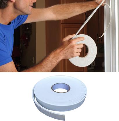 ALWAFLI Dust & Noise Insulating Form Self-Adhesive Doors Windows Rubber Gap Sealing Tape 10 m Single Sided Tape