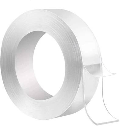 BEFLIX Heavy Duty Transparent Removable Mounting Double Tape Washable Reusable Handheld Nano Tape Heavy Duty - Multipurpose Removable Traceless Tape (Manual)