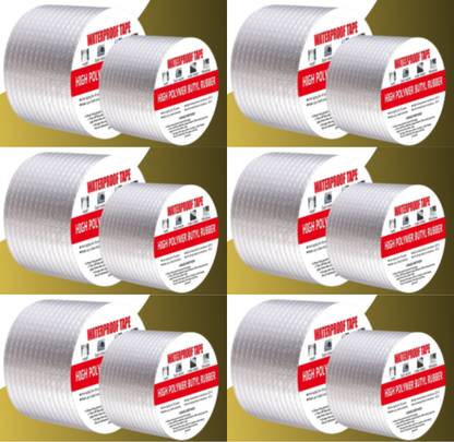 chillyfit Duct Tape, Super Waterproof Tape, Strong flex heavy duty water tape for leakage Aluminium foil tape for water leakage solution, Kitchen Sink - 5 meters x 5cm adhesive tape for water leakage solution (Automatic)