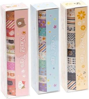 Ink spot 15mm Medium Washi Tape set Dispenser 20 Roll (Manual)