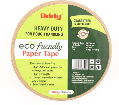 Oddy Eco Friendly Packing tape Paper Adhesive Tape (Manual)