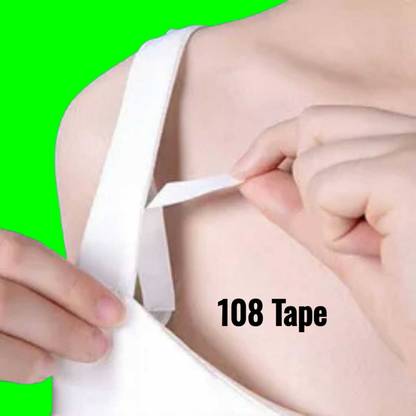 FlyTouch Double Sided Fashion Clothing Tape Keeping Your Cloth In Place Premium Double Sided Face Transparent Clear Tape Strips Clothes Double Sided Clear Secret Multiple Ways Use Strap Fashion Tape Strips (Manual)