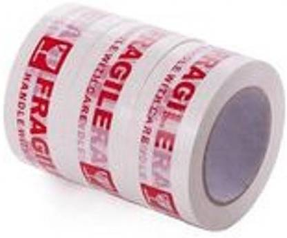 Sterling Design Handle with Care Fragile Tape Packaging Tape 2 Inch X 60 Meter Dispenser Printed Tape (Manual)