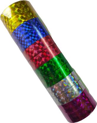 RainbowJunction RAINBOW JUNCTION® Holographic Shining Cello Tapes for Diy, Art and Craft (Manual)
