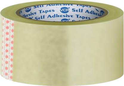 VCR Self Adhesive Transparent Cello Tape 30 Meter Length 48mm/2 Inch Width 72 Rolls 30 m Single Sided Tape