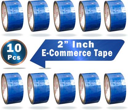 Boxer Ecommerce Printed Tape 10 Pcs Strong Packaging Tape Adhesive Tape (2" Inch x 65 Meters ) (Manual)