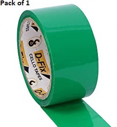 BEFLIX Single Sided Green Color Tape Packaging Tape Adhesive Multipurpose Home HANDHED Packaging (Manual)
