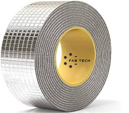 FAB TECH Waterproof Aluminium Foil Rubber Tape for Repair and Leakage proofing Handheld | Leakage fixing tape | 5 METER 2 INCH | (Manual)