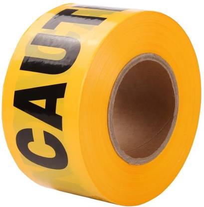 Stadash Non-Adhesive Yellow Caution Tape Roll 3-Inch x 300-Feet - Highly Visible Barricade Tape, Weatherproof Safety Barrier Tape for Construction, Crime Scene Weatherproof Safety Barrier Tape for Hazardous , Danger Zone, and Outdoor Use (Manual)