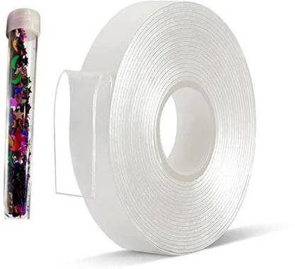 VOIISH Double Sided Tape Dispenser Nano Adhesive Magic Tape Stick to Glass, Metal, Kitchen Cellphone (Manual)