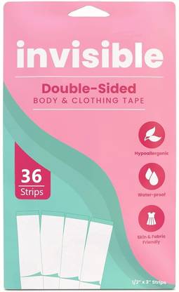 crockdile Fearless Fashion Tape: Keep Your Style Steady All Day Strength Invisible Dress Tape for women | Gentle to stick | Fashion tape (Manual)