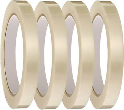 Retailvibes Self Adhesive BOPP Industrial Packaging Tape | Transparent- 55 Meters - 0.5 Inch / 12 mm | Ecommerce Box Packing, Office & Household use (Manual)