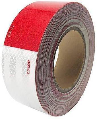 Ramokdu Reflective Tape Arrow Red N White 50 mm x 10 m Multi Reflective Tape