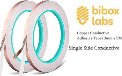 Bibox Copper Tape With Conductive Adhesive 3mm x 5M 5 m Single Sided Tape