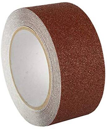 Lifekrafts Anti Slip Tape - Size (18 Meters * 50 MM) Color - Brown | Good Grip , Friction | Safety Anti Skid Tapes for Slippery floors, Staircase, Ramps, Indoor, Outdoor | Premium Quality | Easy Installation 1 (Manual)