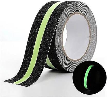 Lifewit Anti Slip Grip Tape with Green Stripe Non Slip Adhesive Stair Treads,Tread Step Dispenser ‎Linen (Manual)