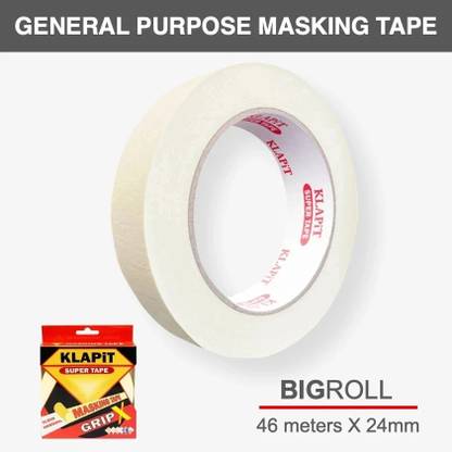 KLAPiT GripX Masking Tape - Single Sided Tape 24mm x 46m Handheld Masking Tape (Manual)