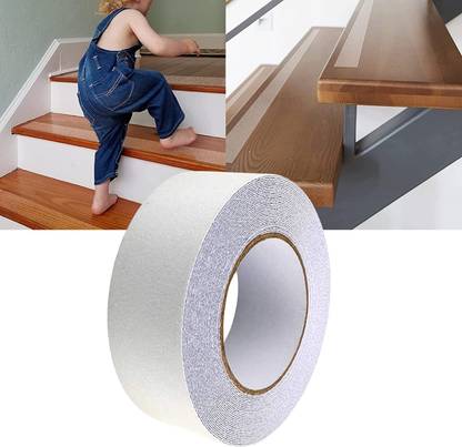 Nasmodo Anti-skid tape for stairs floor and carpet non-slip tape for steps bathroom 5 m Anti Slip Tape