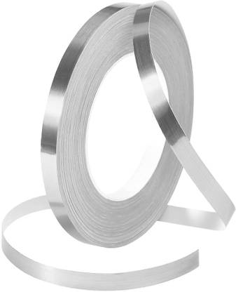 Skyaetheron Self-Adhesive Decorative 50 Meters Silver Tape for Tiles Line Gaping round Tapestry
