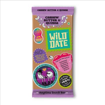 wild date Snack Bar - Cashew Butter & Quinoa Pouch