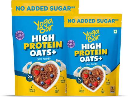Yogabar Protein Oats Choco Almond 850 with Free 350g Pouch