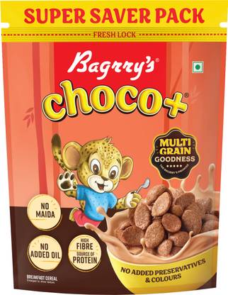 Bagrry's Choco+ with 3 Great Grains (Oats+ Whole Wheat+ Rice) Pouch