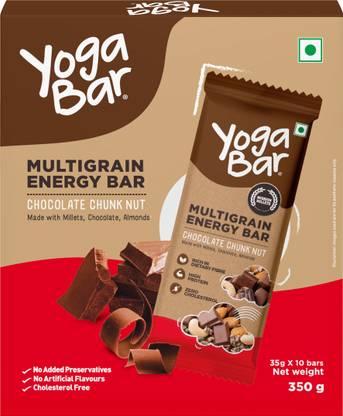 Yogabar Multigrain energy bar choco chunk nut Box