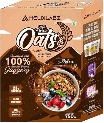 HELIXLABZ by HELIXLABZ High Protein Oats Dark Chocolate Flavor/750Gm. Box