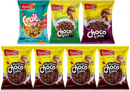 Kwality Chocos | Kids Breakfast Cereals Combo Pouch