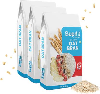 SuprFit Oat Bran | High in Fibre & Protein | 100% Natural Ingredients Pouch