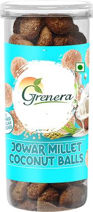 grenera Coconut Balls Snack | All-Natural,Crunchy Coconut Treat | No Refined Sugar Jar