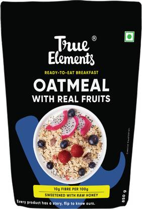 True Elements No Added Sugar Oatmeal| Alphonso Mango, Chia Seeds and Real Fruits & Berries Pouch