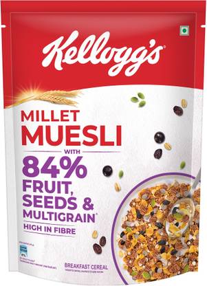 Kellogg's Millet Muesli 84% Fruit, Seed & Multigrain Pouch