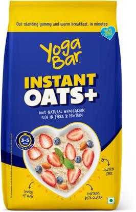 Yogabar Instant 100% Natural Gluten Free Rolled Oats Pouch