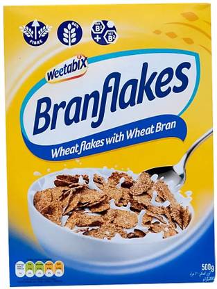 Weetabix Bran Flakes Cereals are Deliciously Crispy On their Own With Milk High In Fiber Box