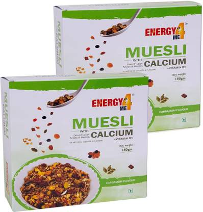 Energy4Me Calcium Muesli With Vitamin D3 Dired Fruits Seeds Berries Protein Breakfast Box