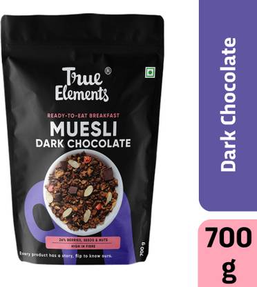 True Elements Dark Chocolate Muesli 700gm Pouch