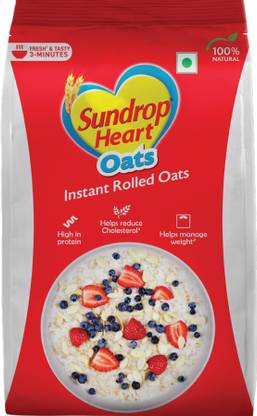 Sundrop Heart Plain Rolled Oats Gusseted Pouch