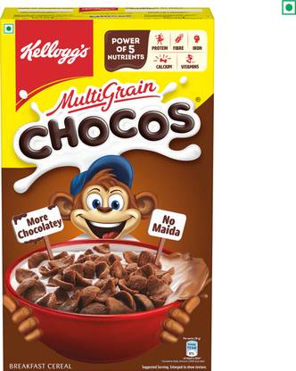 Kellogg's Multigrain Chocos, More Chocolatey | No-Maida| Kids Breakfast cereal Box