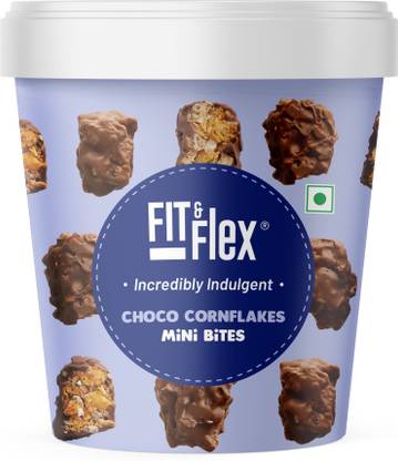 FIT & Flex by Niva Nutri Foods Fit and Flex Mini Bites Choco Cornflakes 250g Jar