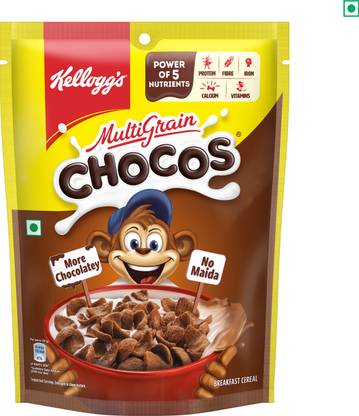 Kellogg's Multigrain Chocos |More Chocolatey, No-Maida| Power of 5 Nutrients | Kids cereal Pouch