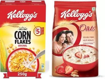 Kellogg's by Kellogg's Corn Flakes Original 250 gm + Oats 1 Kg Pouch