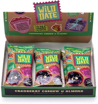 wild date Snack Bar - Cranberry Cashew & Almond Pouch
